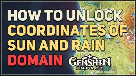 How to Unlock The Coordinates of Sun and Rain。